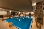Indoor pool and spa, the perfect relaxation area